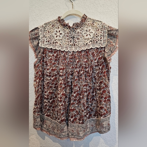 Anthropologie OTHILIA Malia Lace Blouse - Picture 3 of 5